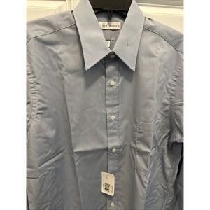 Geoffrey Beene Dress Shirt 15 1/2‎ 34/35 Blue NEW